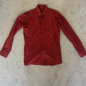 State and Liberty Button Down Dress Shirt Red Size L